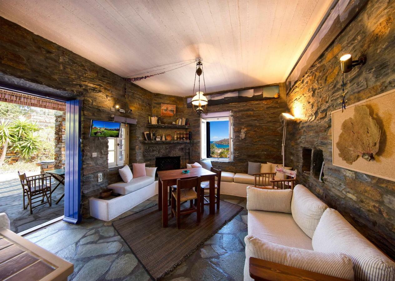 Вілла Stone House With A Magical View Otzias Екстер'єр фото